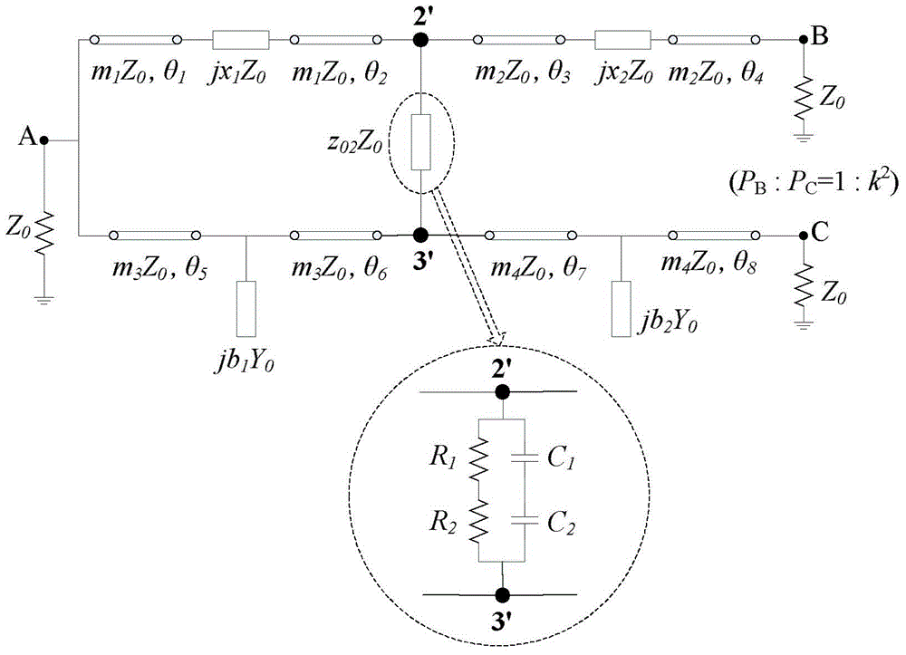 A Three-Port Microstrip Power Splitter with Arbitrary Power Split Ratio and Phase Output Characteristics