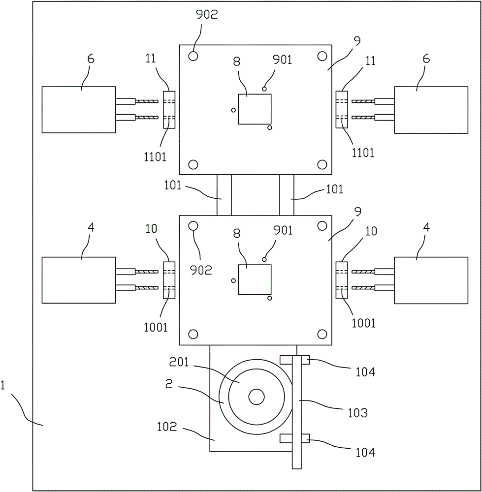 Case punching and tapping device