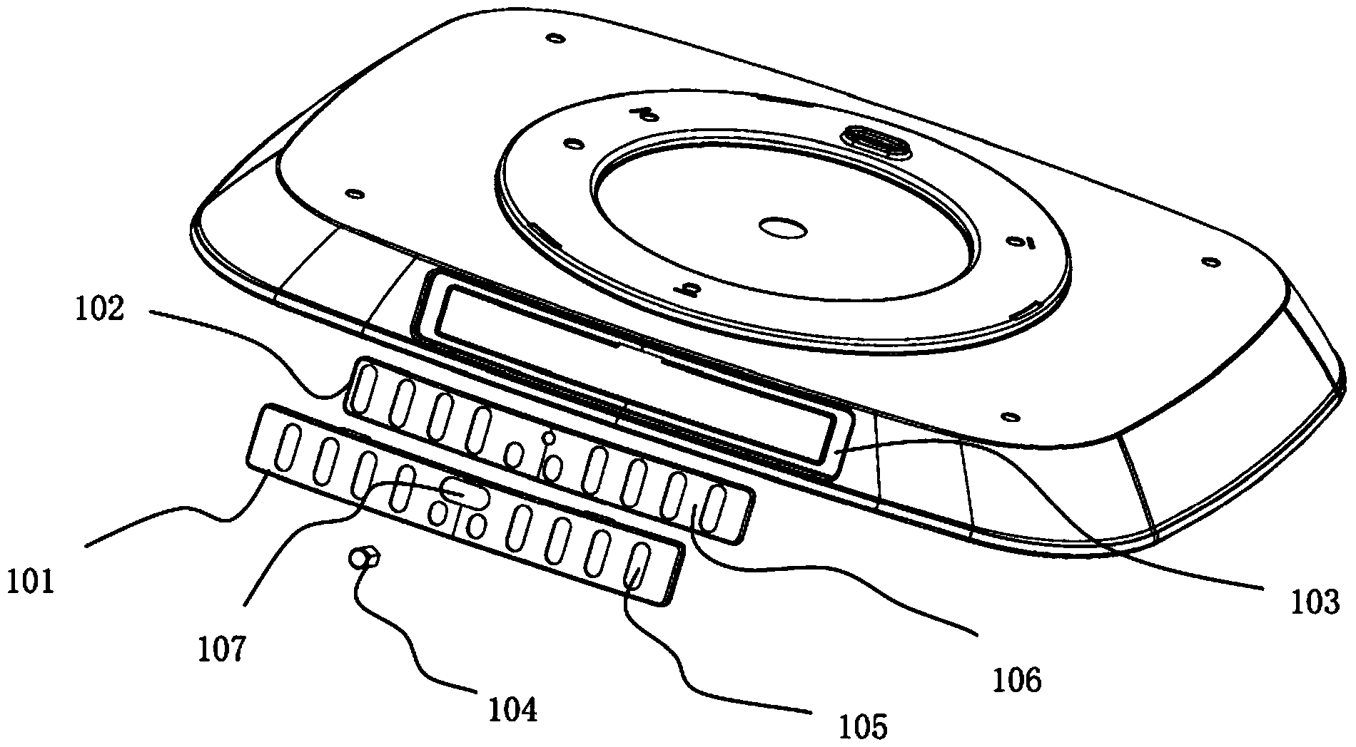 Adjustable exhaust device for light wave oven