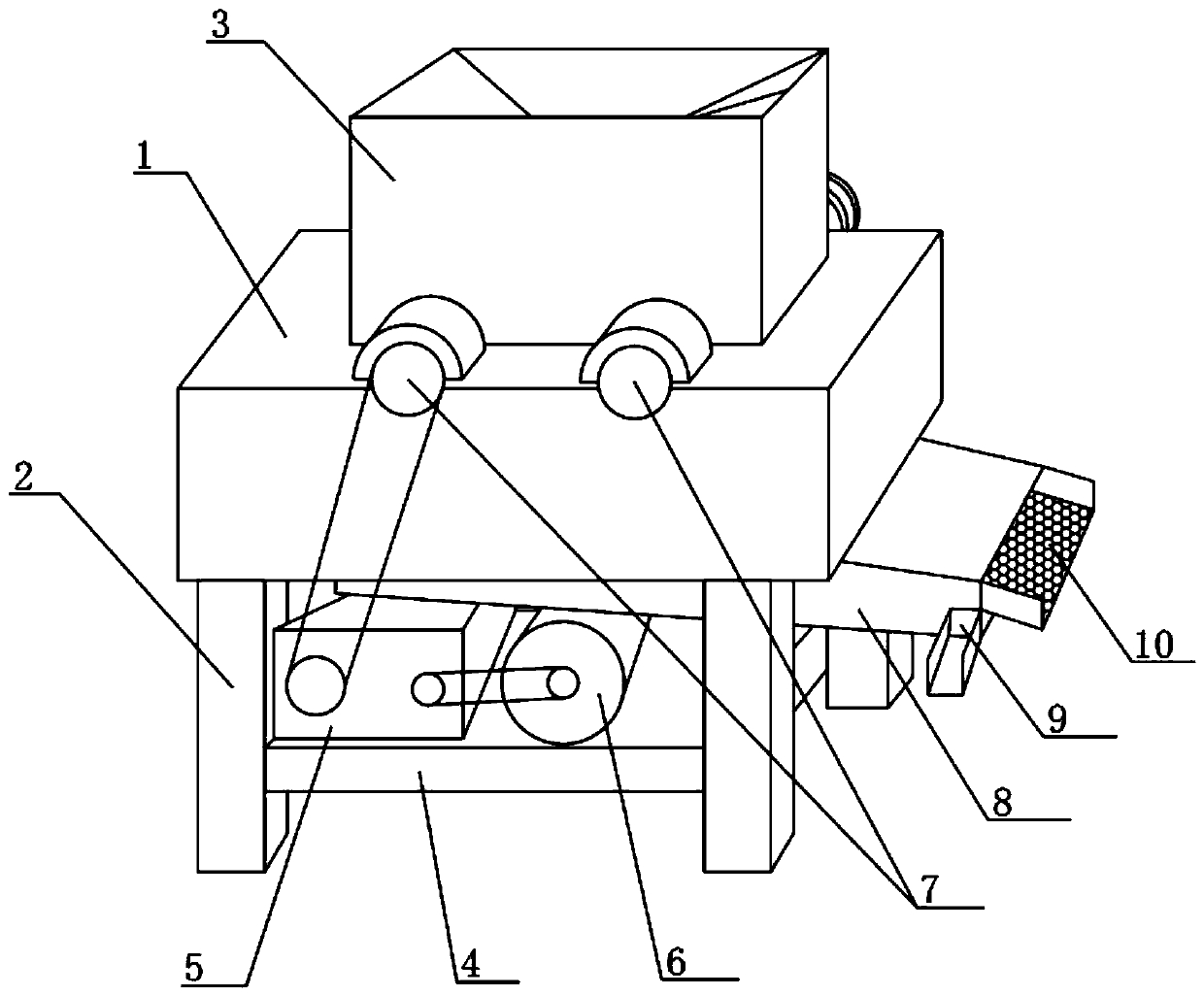 Castanea henryi shelling machine