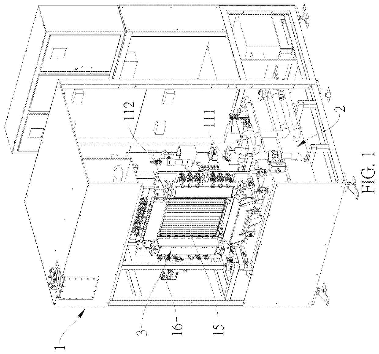 Vertical electroplating module and electroplating method for fan-out panel level chip