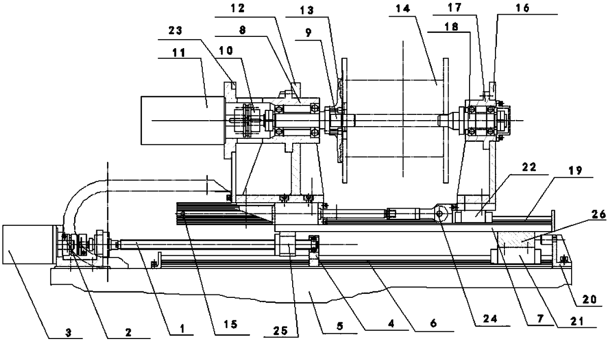 Shaftless pneumatic clamping wire taking-up and arranging mechanism