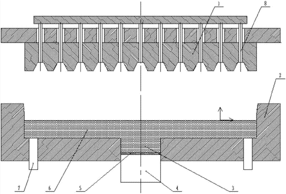 Liquid die forging die and method for jaw plate of crusher