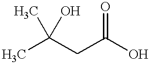 Process for manufacturing 3-hydroxy-3-methylbutanoic acid