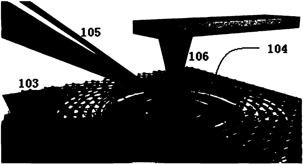 Suspended graphene propagation plasmon waveguide device and preparation method thereof