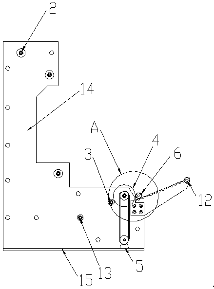 Plastic film winding mechanism