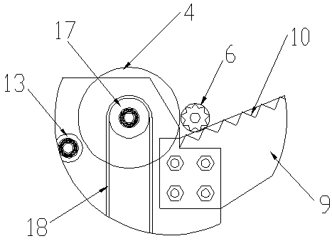 Plastic film winding mechanism