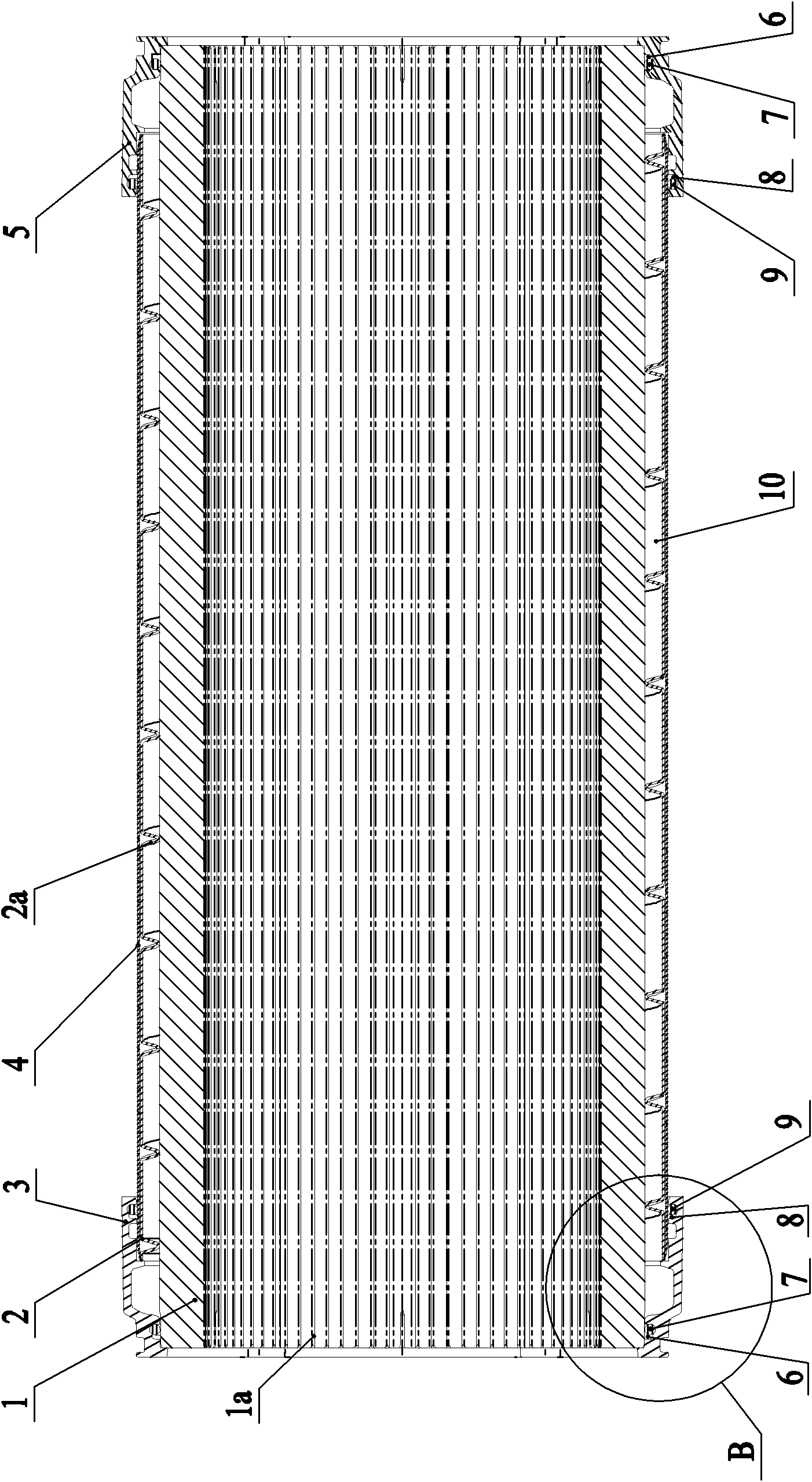 Cylindrical heat exchanger