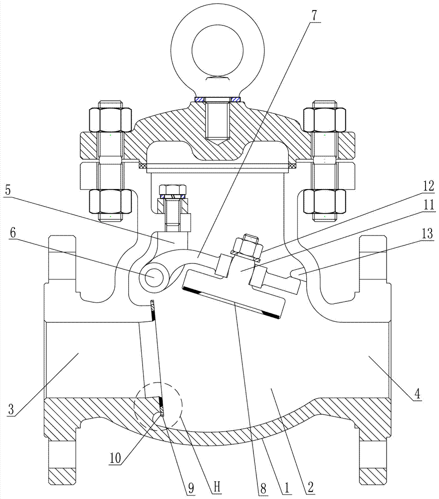 Impact buffering type check valve