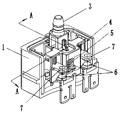 Pressed-type switch with kick function