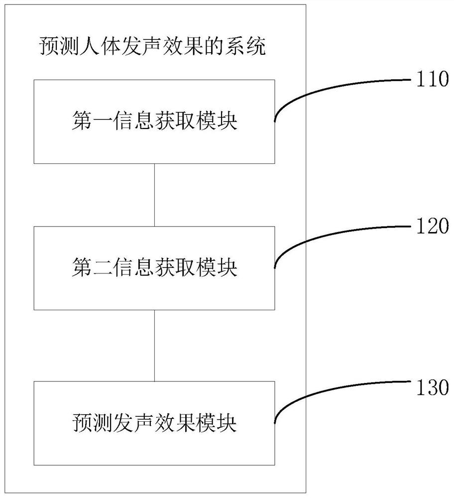 Method and system for predicting human body sound production effect