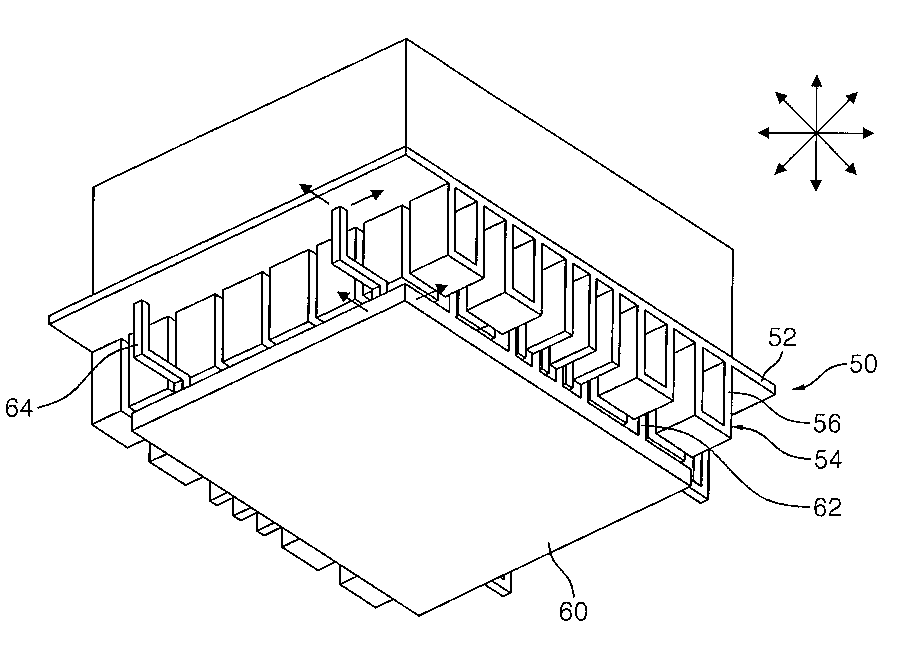 Cooling device for light emitting device package of vibration generating machine and head lamp for vibration generating machine