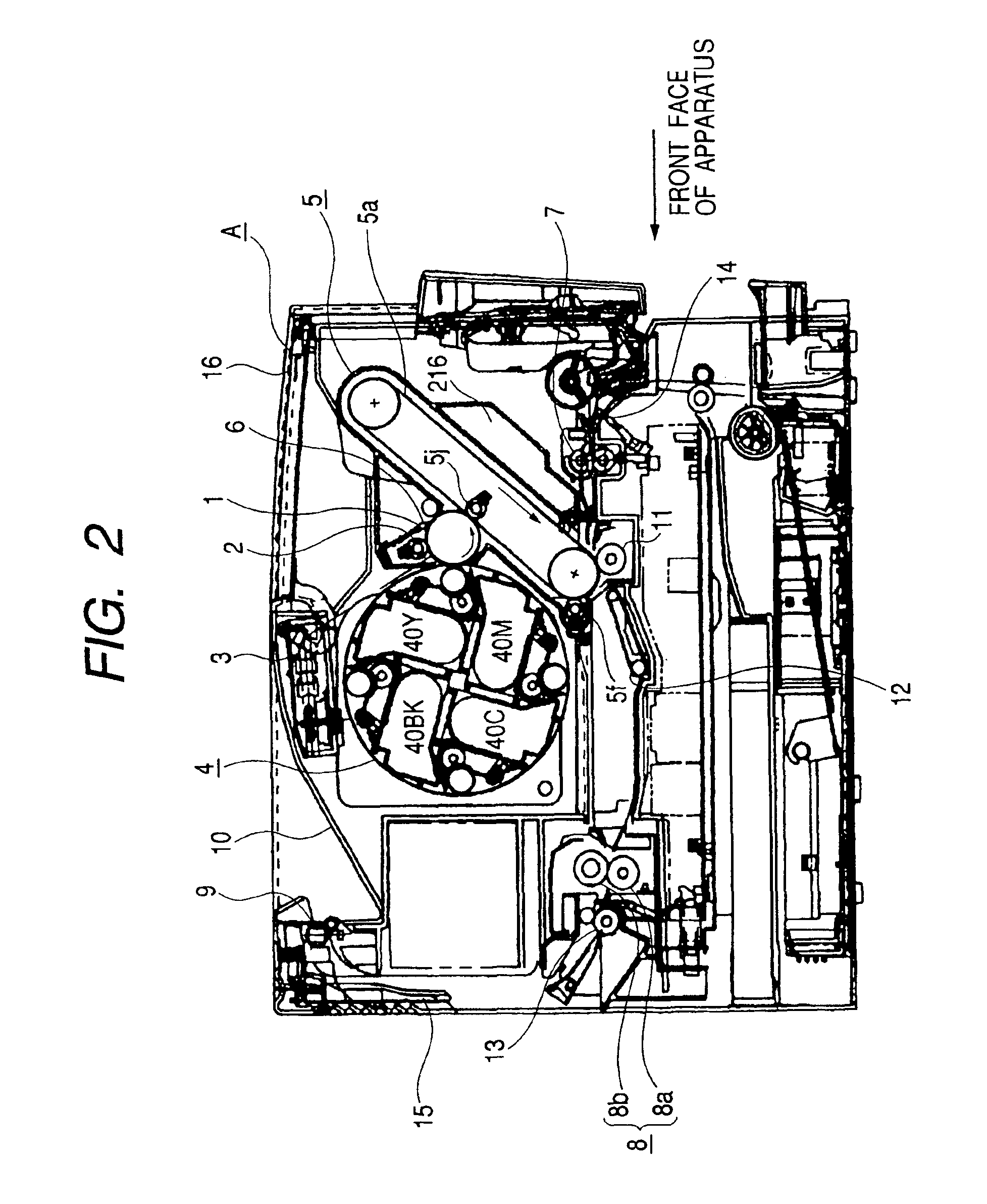 Image forming apparatus having rotary unit for holding multiple developing devices