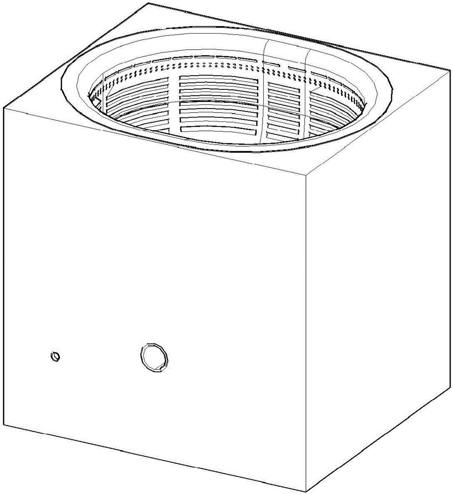 Hand washing device mounted on wash basin for use