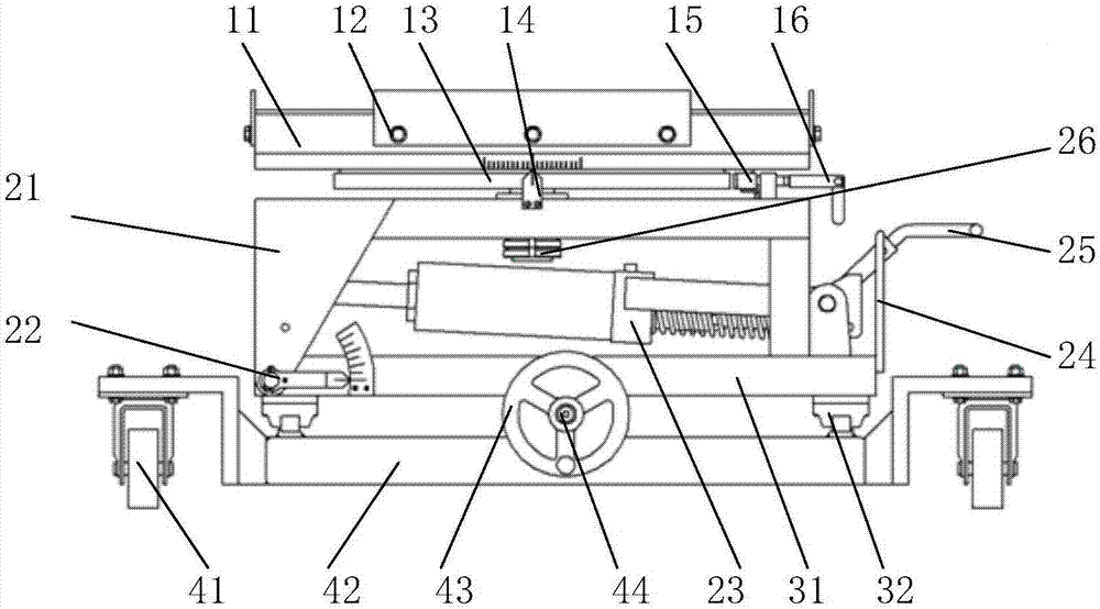 Three-freedom degree positioning device for ray detection on airplane structural component and detection method