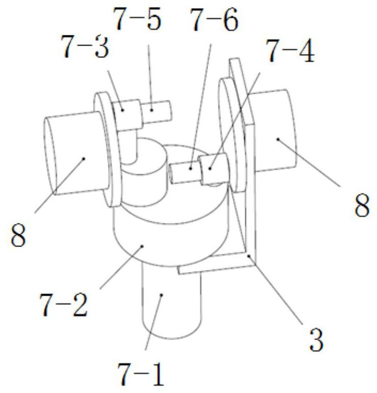 Long-arm-span mechanical arm joint in large-magnetic-field high-vacuum strong-radiation environment