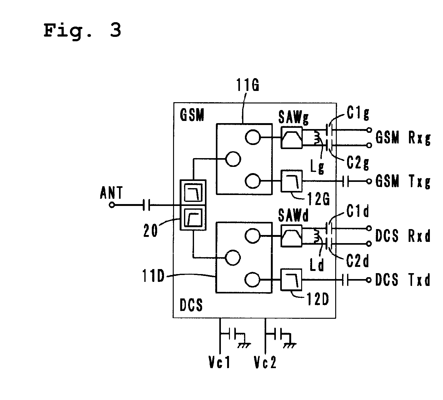 High frequency composite component