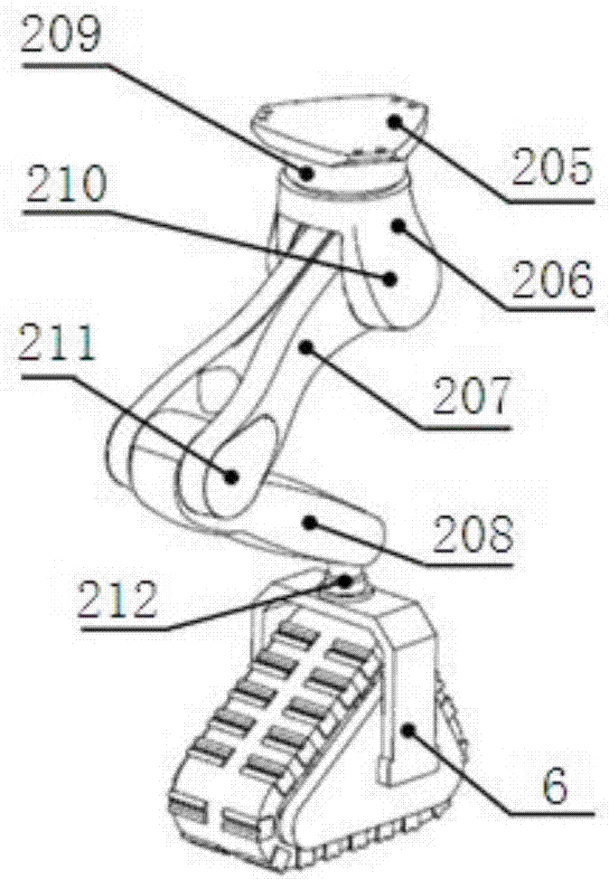 Foot and shoe composite four-foot robot