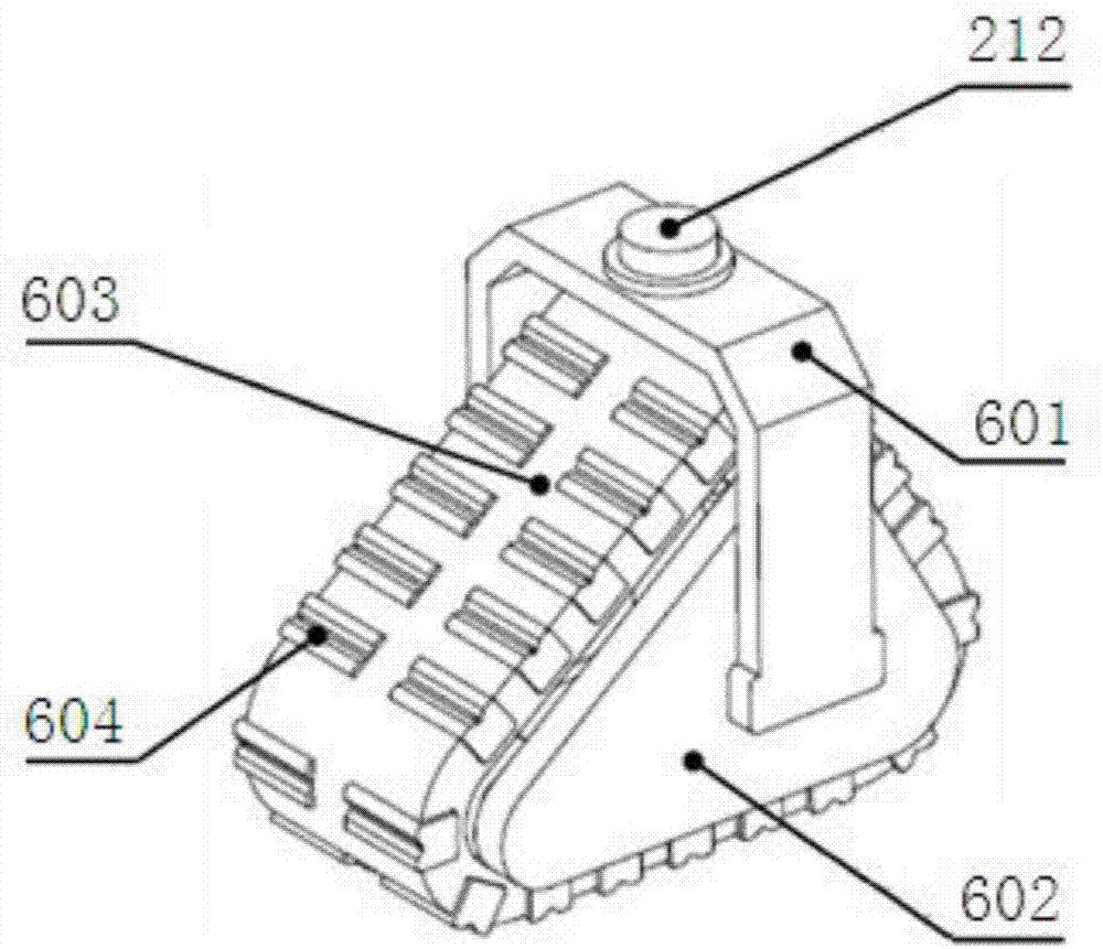 Foot and shoe composite four-foot robot