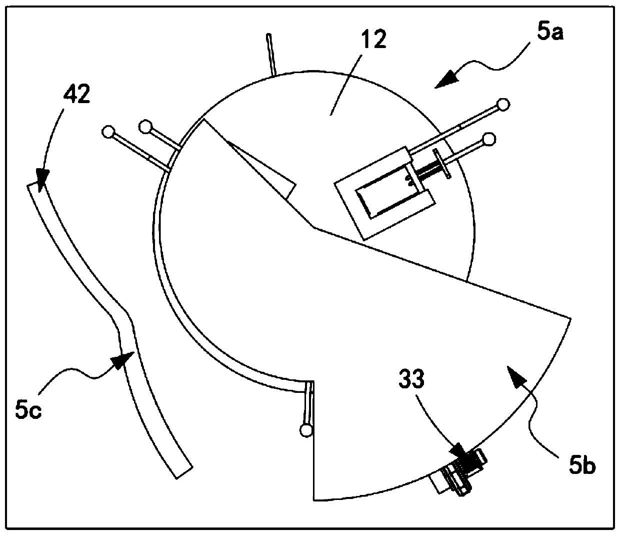 Perforating machine applied to preparation of medical dressings