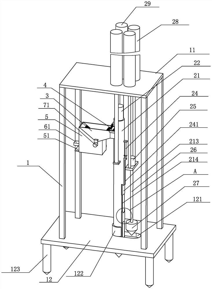 Soil ecological pollution detection device and soil sampling operation method