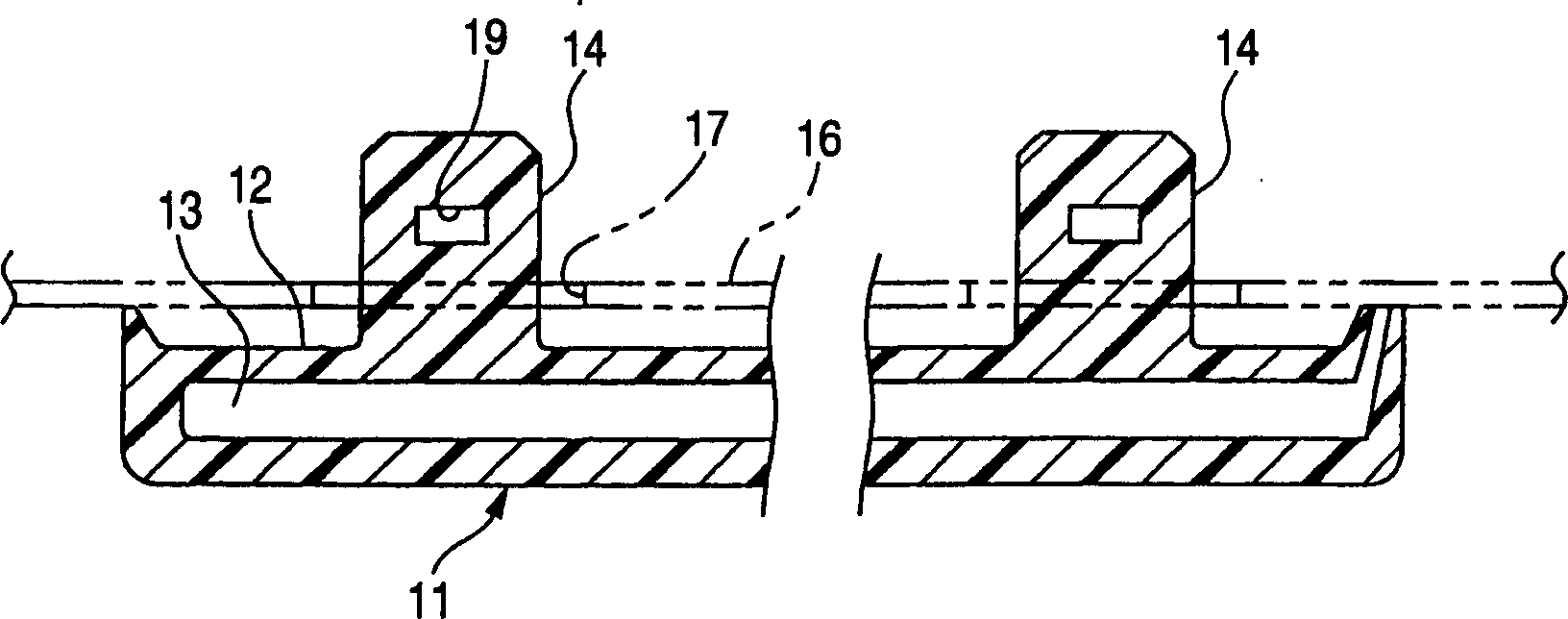 Molded product assembly and fastener