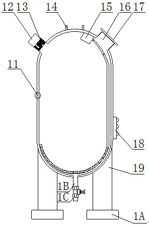 Finished product storage tank for cleansing water processing