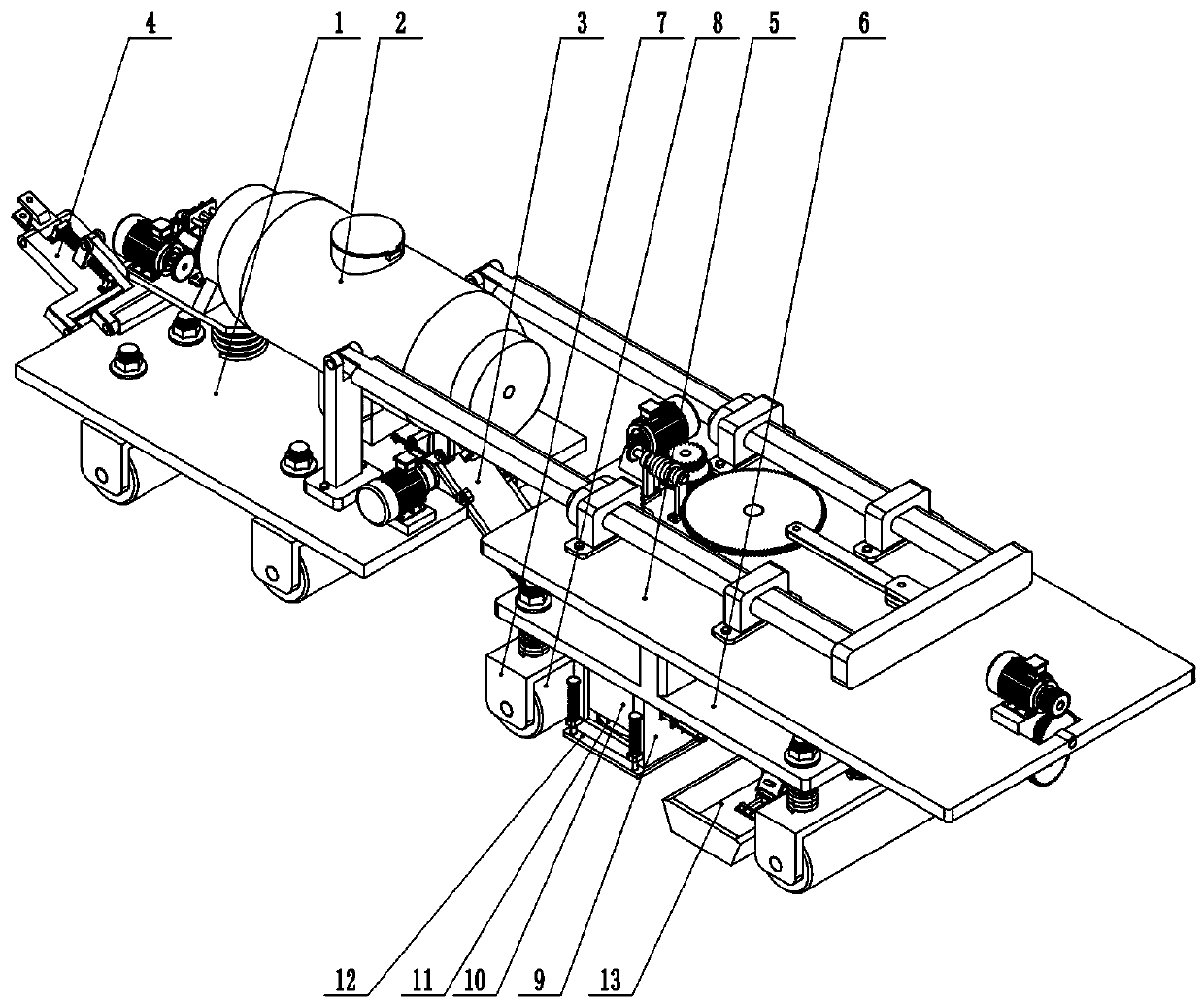 Highway pavement repairing device