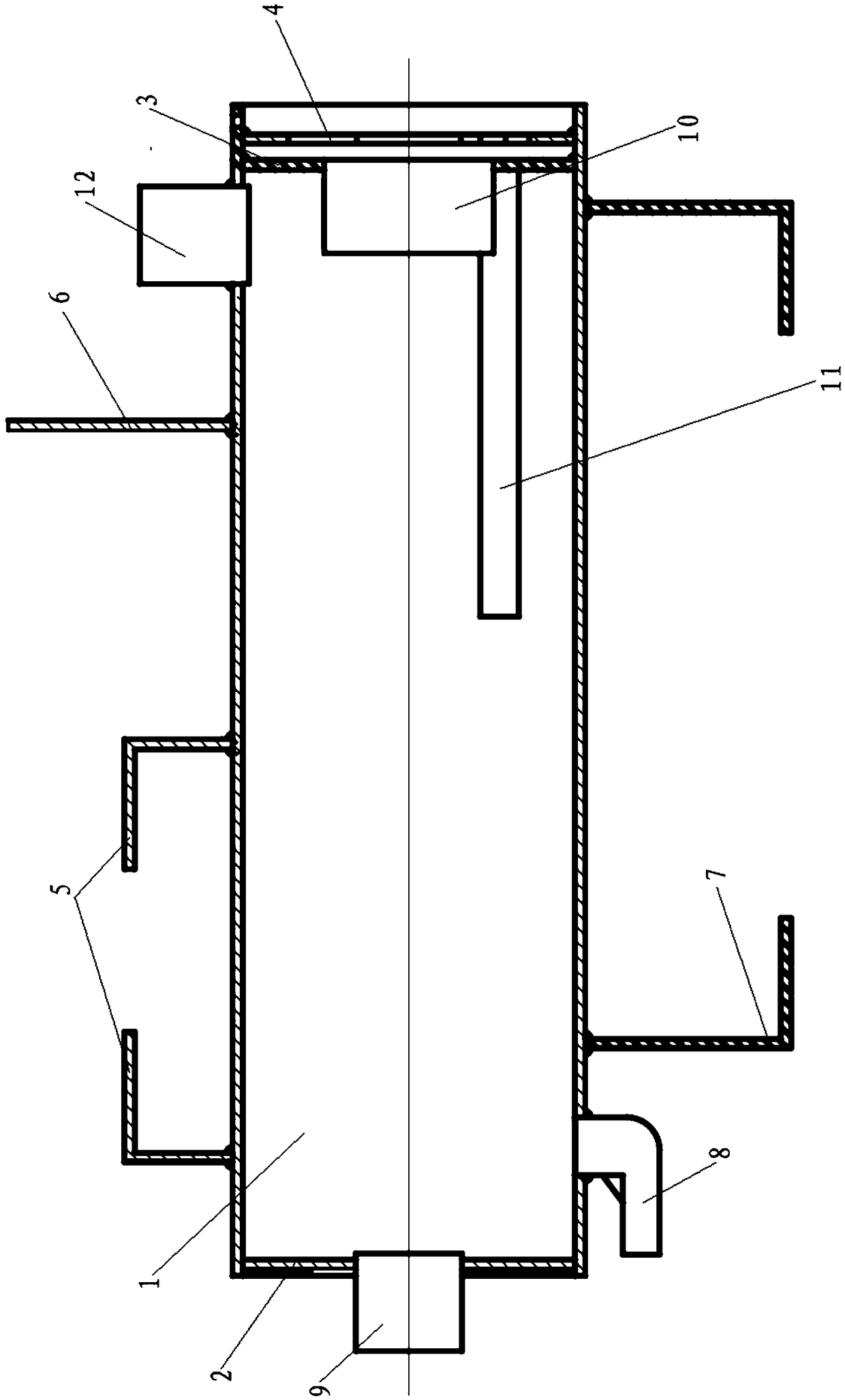 Forced circulation water jacket heater