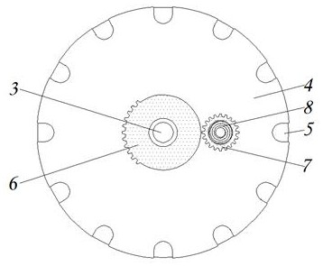 Agricultural mechanical seeding device capable of achieving synchronous seeding and material scattering and used for mechanical equipment