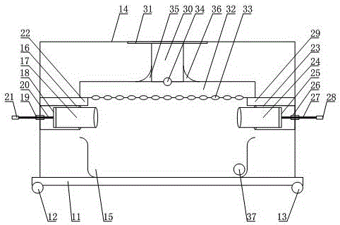 Plastic spraying and film covering device for lamp post of street lamp