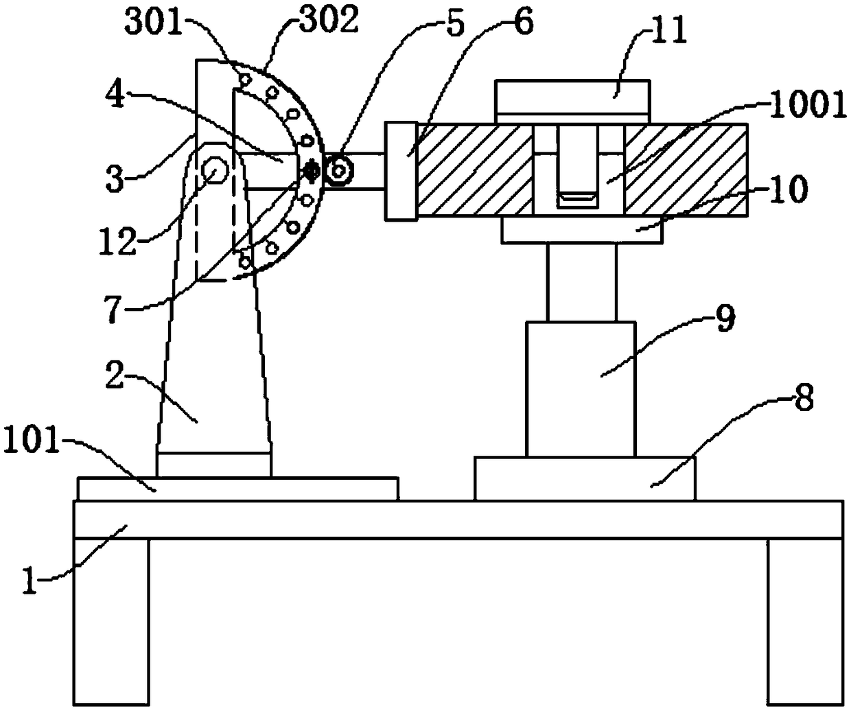 Quartz glass sheet outer circle grinding and chamfering device