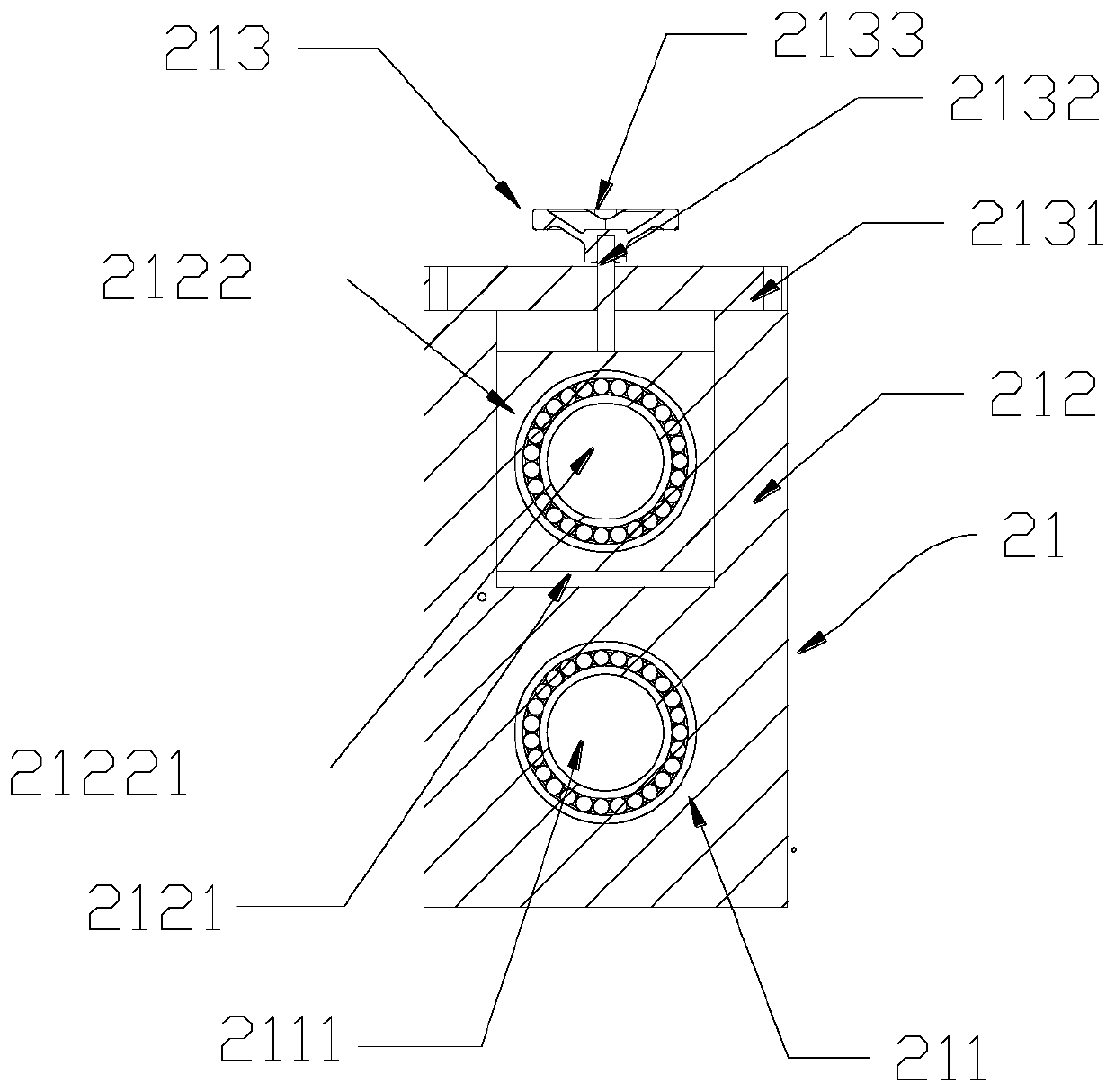 Crawler type simulation release cloth pattern device for pultrusion plate