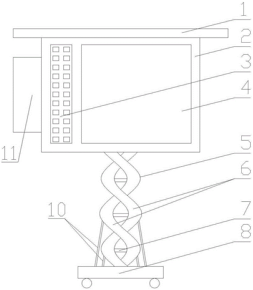 Full-touch intelligent excellent-image-sound-contained historical map teaching demonstration apparatus