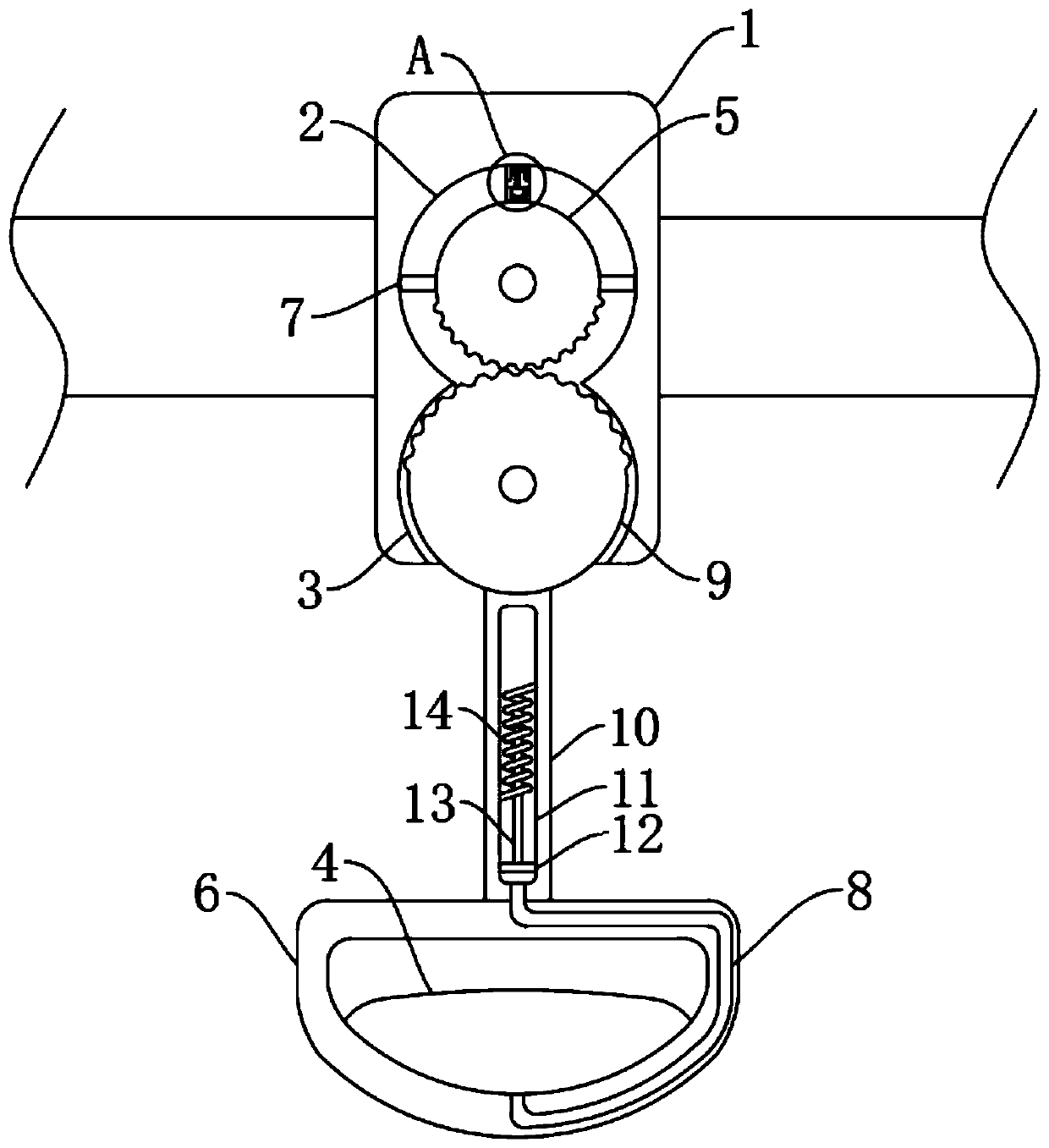 Bus lifting ring stabilizing system