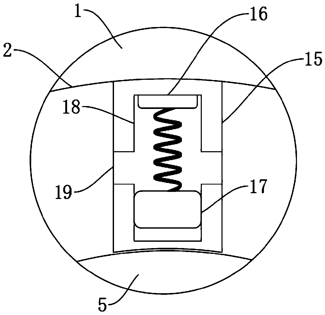 Bus lifting ring stabilizing system