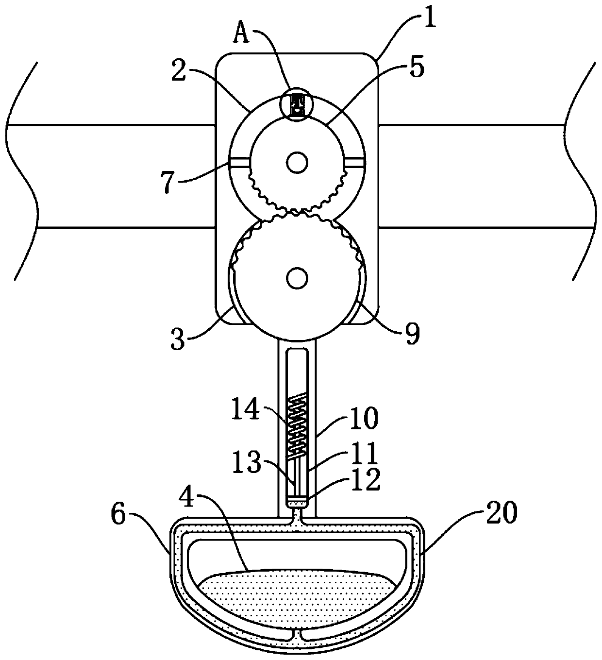 Bus lifting ring stabilizing system