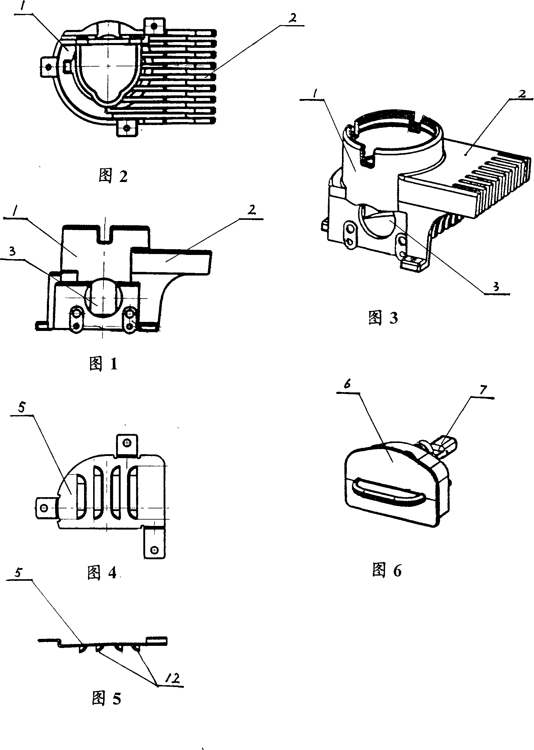 Microscope light source radiating device