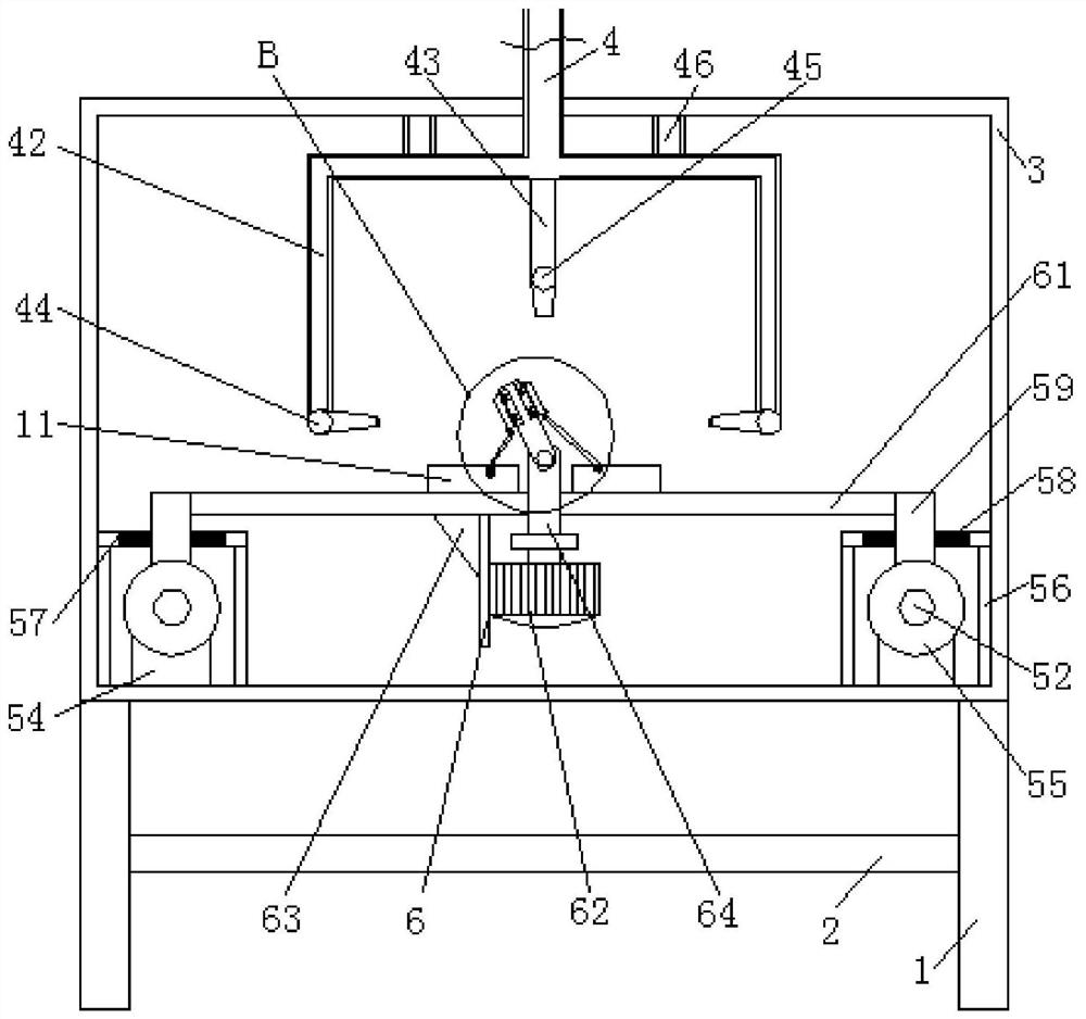 A surface spraying device for the production of automobile lamp shells