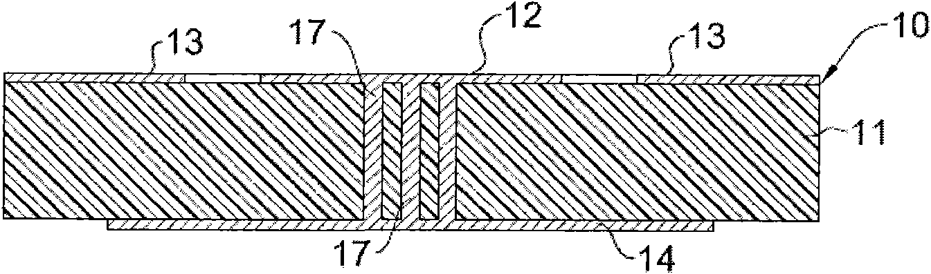 High heat radiation LED (Light Emitting Diode) nonmetal substrate and high heat radiation LED element as well as making method thereof