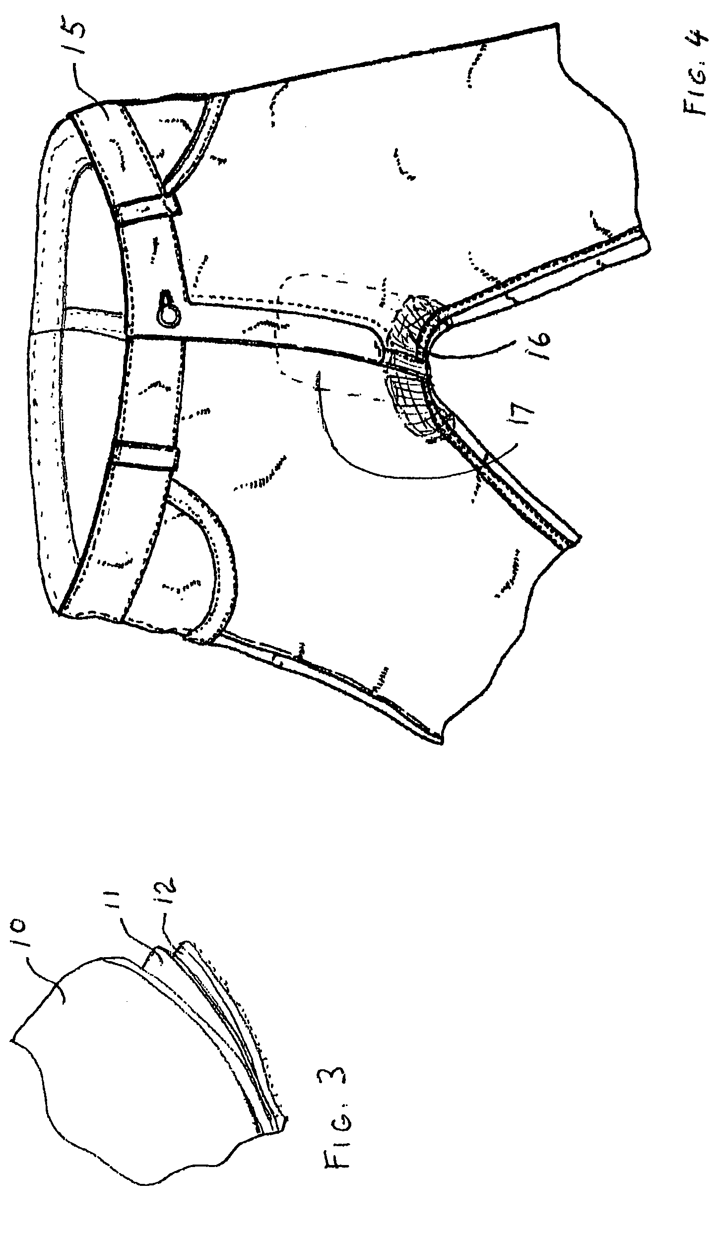 Liquid penetration shields for outer garments