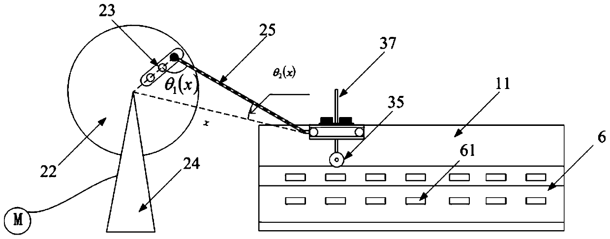 Reciprocating motion loading test system for testing roadbed and pavement deformation and test method thereof