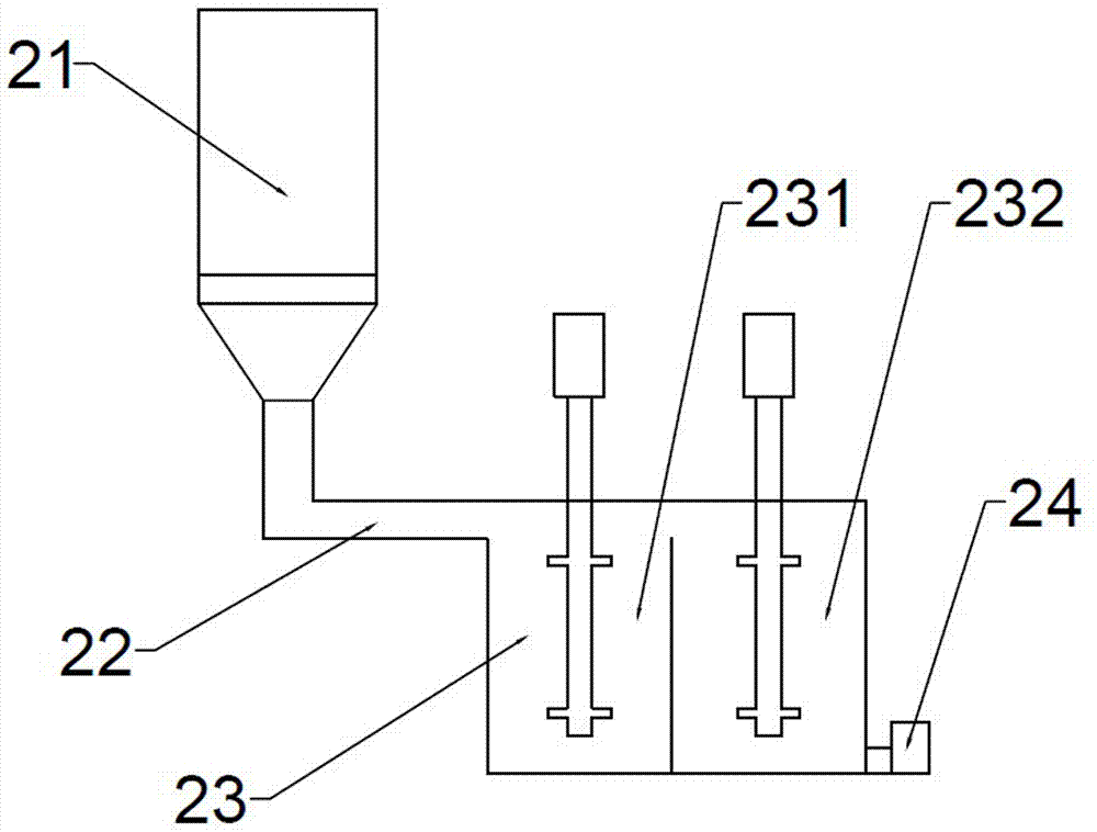 Dehydration and curing device for river channel silt