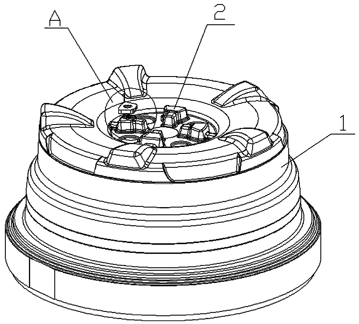 Month dotting tool for aluminum alloy low-pressure hub casting die