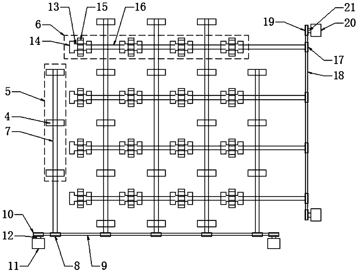 Package transfer table for logistics