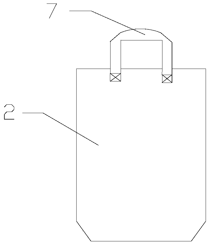 Non-woven fabric PE hand bag and manufacturing method thereof