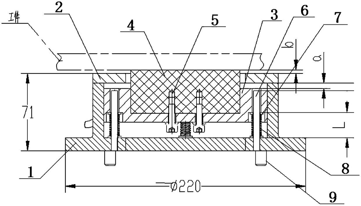 Magnetic attraction type locking and positioning device