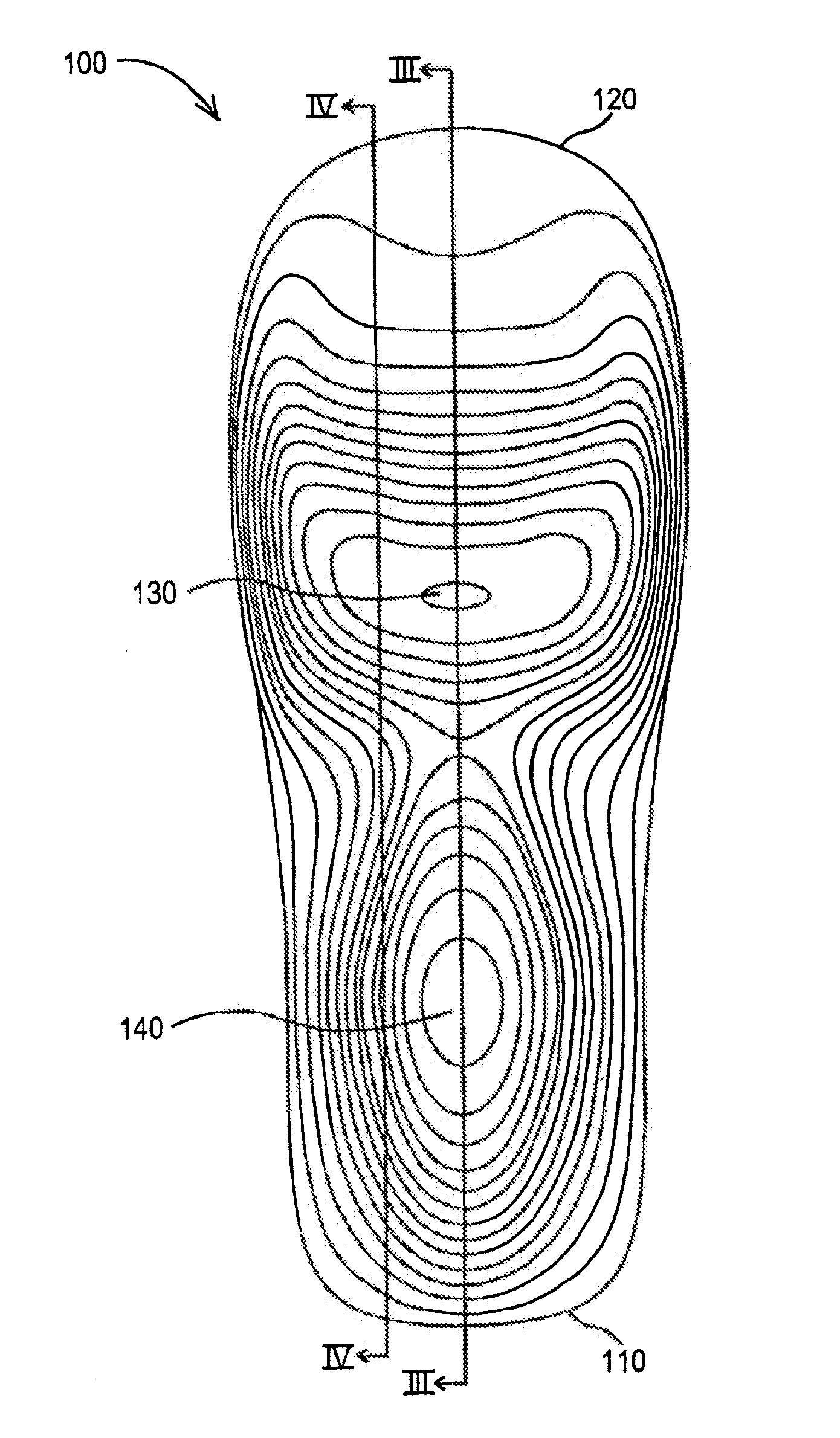 Device for high-heeled shoes and method of constructing a high-heeled shoe