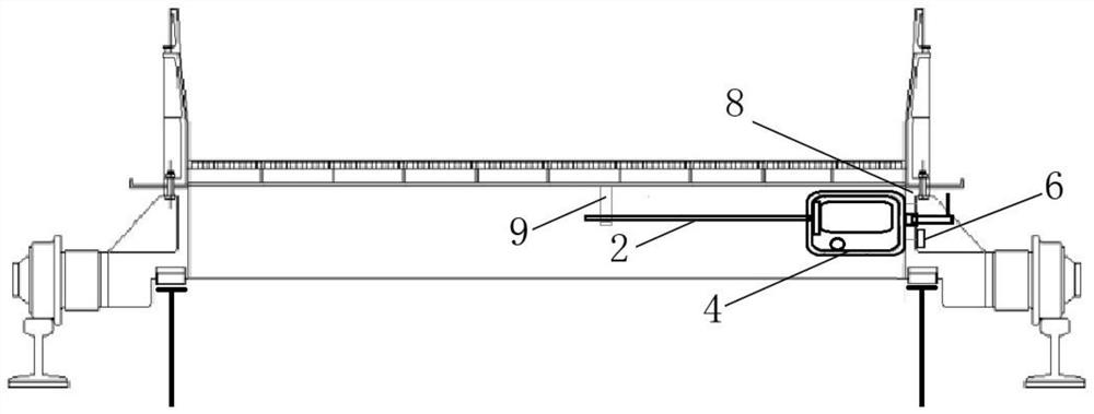 Scanning type air leakage monitoring device and mounting method thereof