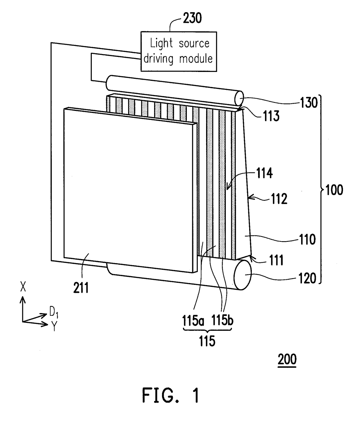 Light source module, display apparatus and method for driving light source module